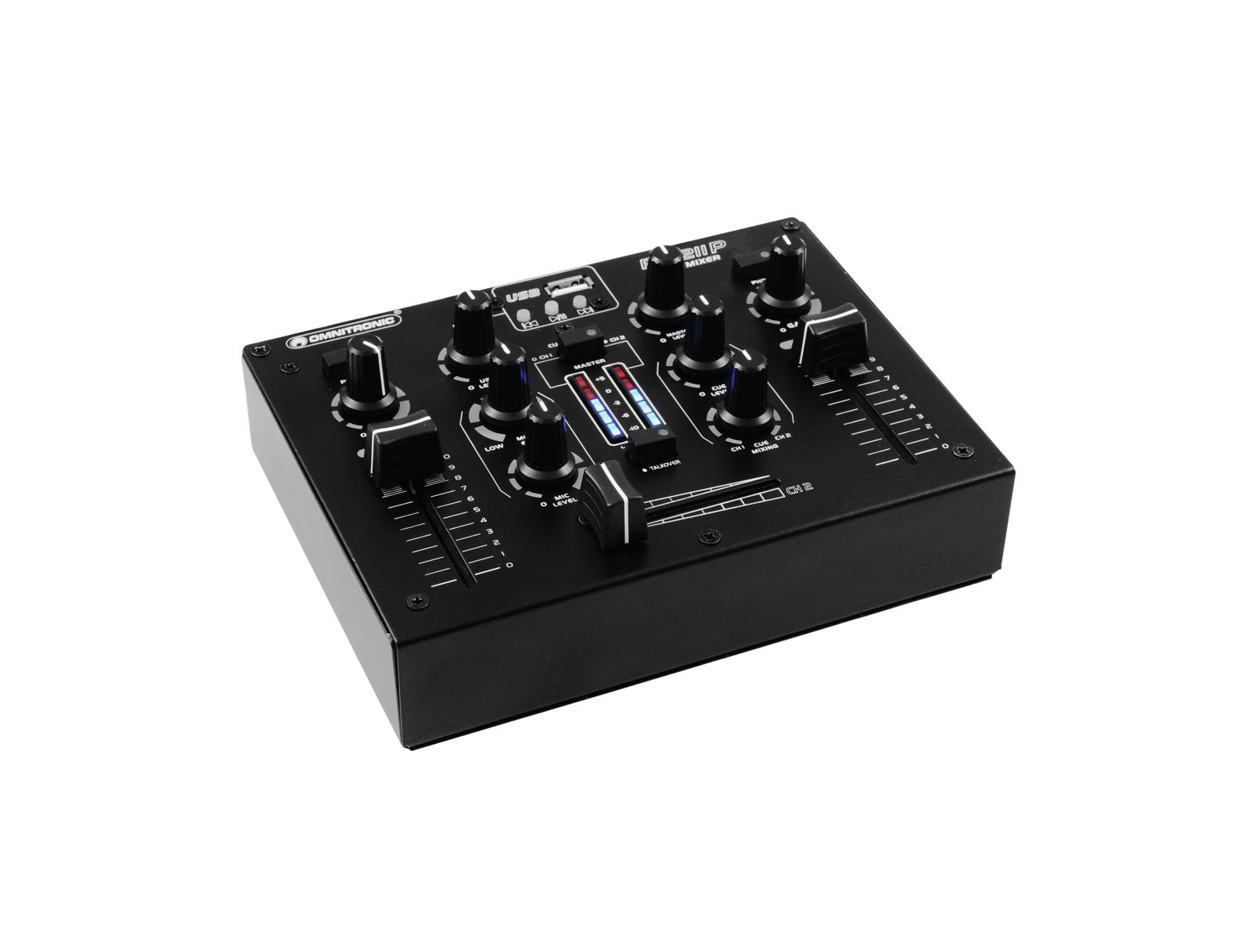 DJ-Mixer mit Player PM-211P - OMNITRONIC