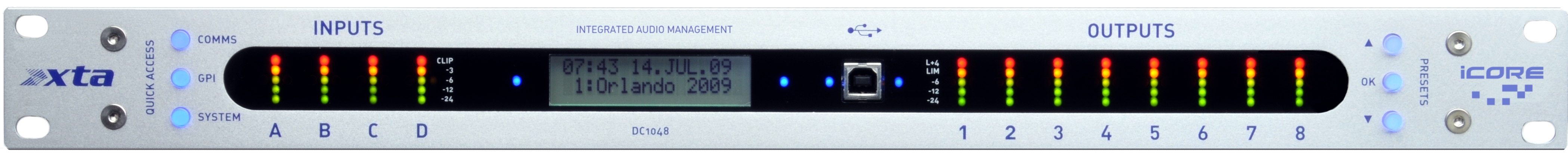 Audio-Matrix- und -Prozessor-System DC1048 - XTA Electronics