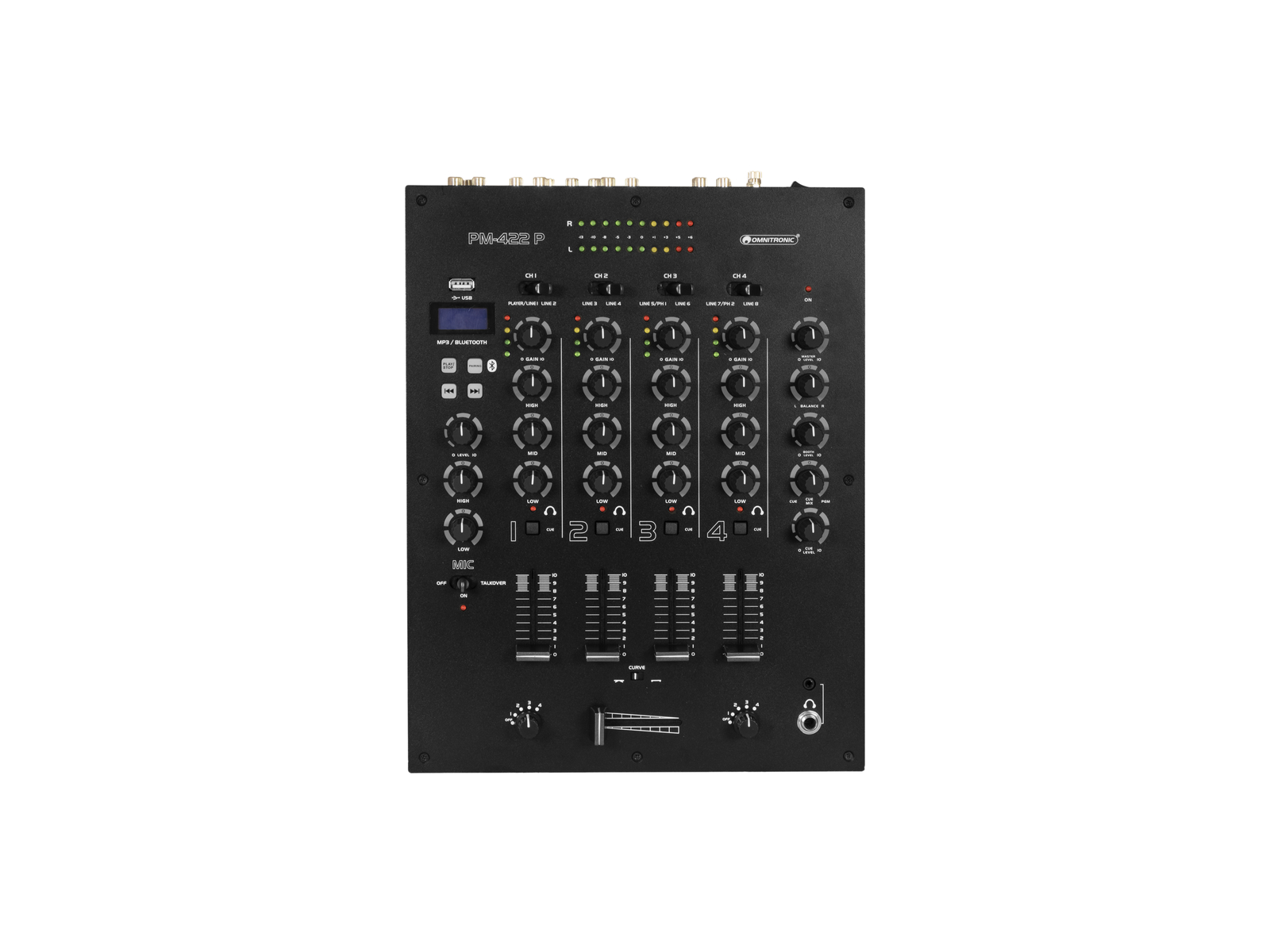 4-Kanal-DJ-Mixer PM-422P - OMNITRONIC