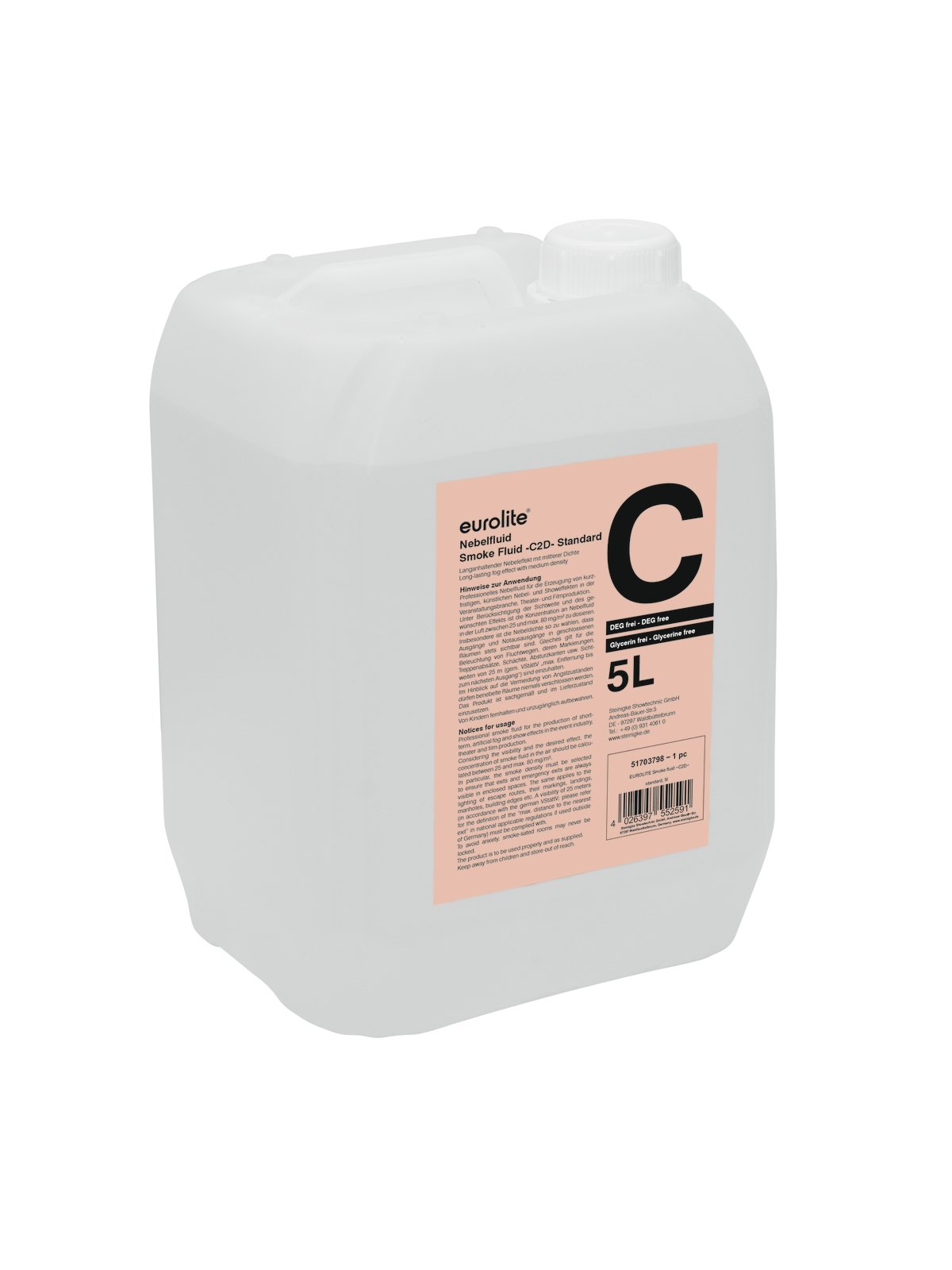 Smoke Fluid C2D-Standart Nebelfluid 5L - Eurolite 