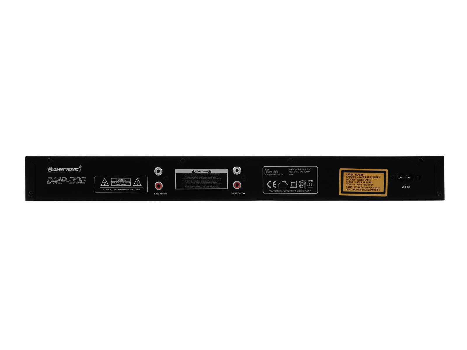 Dual-USB-CD-Player DMP-202 - Omnitronic